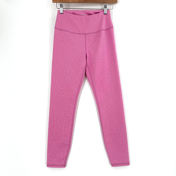 IVL Collection Womens Pink Cheetah Print Leggings Size 6 Workout Athleisure - Picture 1 of 4